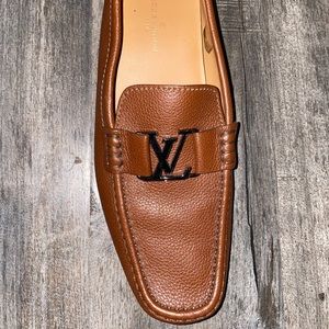 Louis Vuitton Leather Brown Loafer Right Shoe ONLY